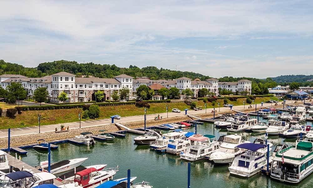 Exterior of the apartments at The Docks