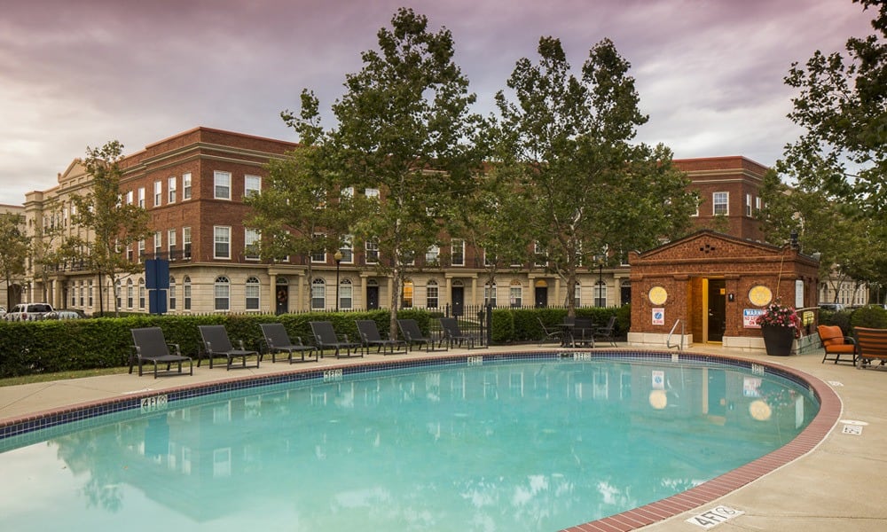 Relax by the pool at your Columbus, Ohio luxury apartment