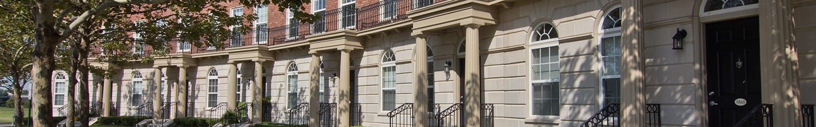 Beautiful exterior to our luxury apartments in Columbus, Ohio.