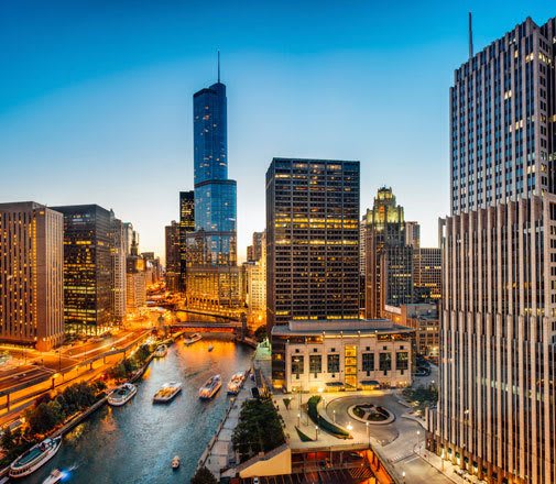 Chicago, IL apartments for rent by the waterfront.
