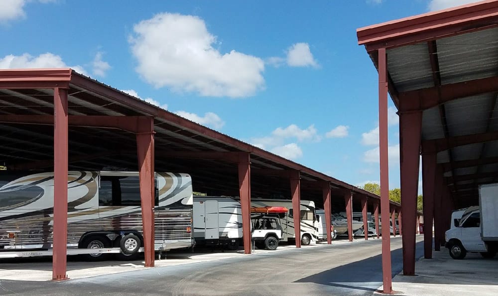 RV storage at Compass Self Storage in Spring Hill, FL