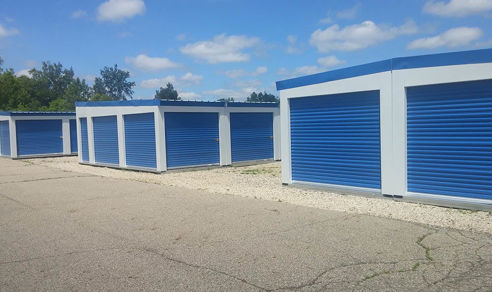 Exterior Storage Units at Compass Self Storage in East Lansing, MI