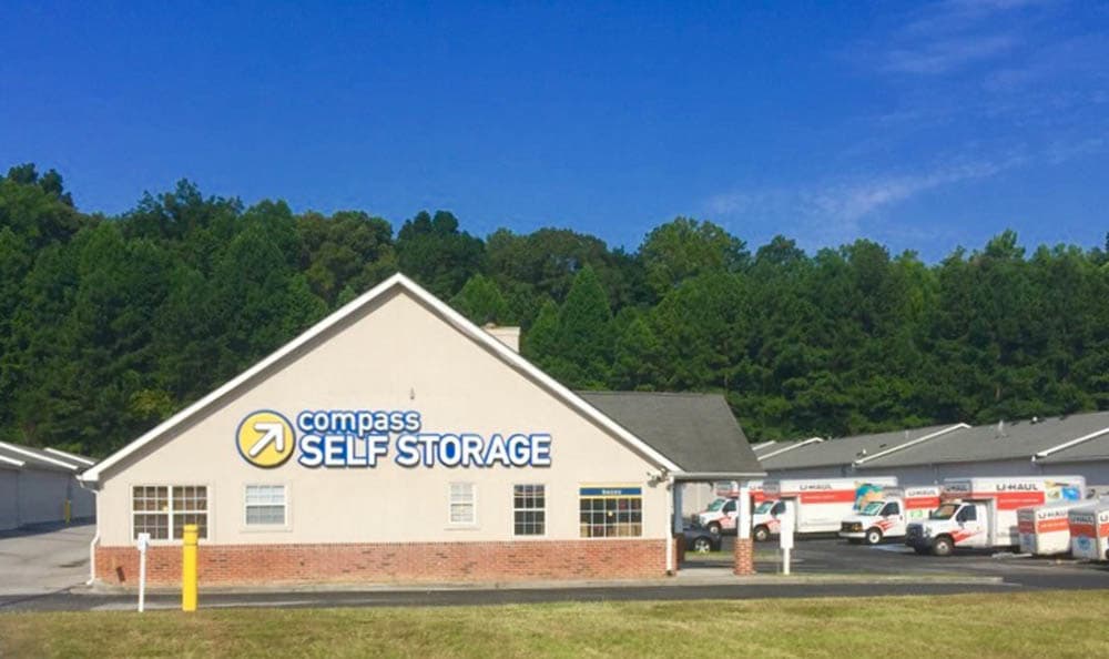 Drive Up Storage Unit Facility at Compass Self Storage in Hiram, GA 