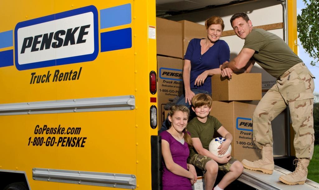 Moving truck and driver at Torrance self storage
