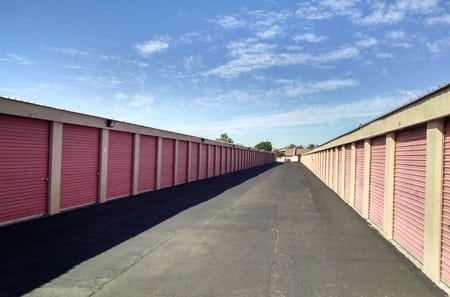 Moving truck and driver at Glendale self storage