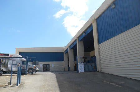 Self storage building exterior in Waipahu