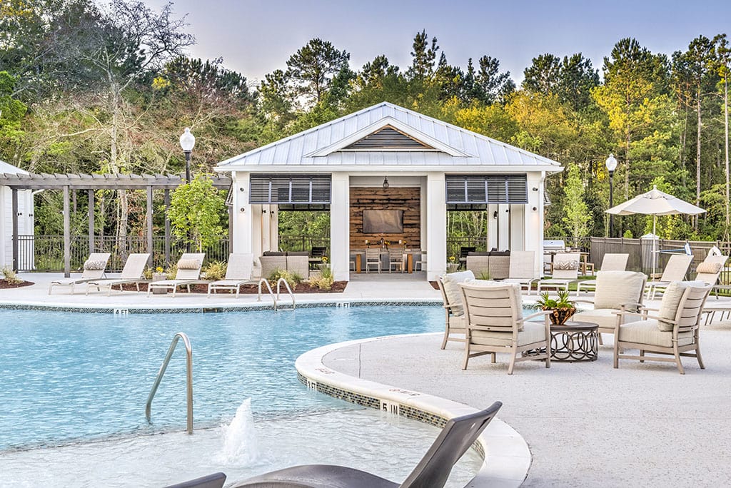 The Passage Apartments doesn't have just any ordinary pool. They have a saltwater pool!