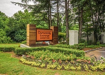 Dunwoody Exchange apartments entrance sign