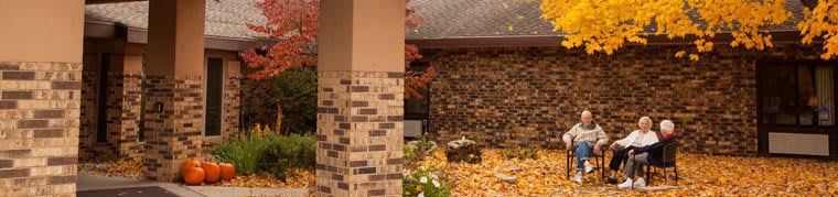 Senior living woman enjoying the amenities offered by assisted living in Lawton, MI