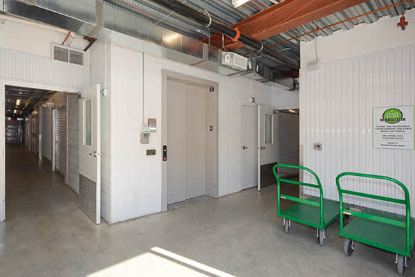 Lobby at Space Shop Self Storage in Woodstock