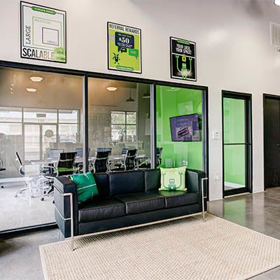 Comfortable seating in our lobbies is just one of the great features we offer at Space Shop Self Storage