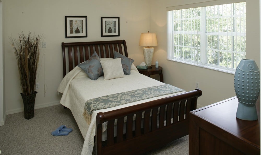 Enjoy the spectacular comfort of our rooms at our Palm Harbor senior living facility