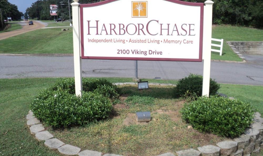 Sign leading to our senior living facility in Jasper