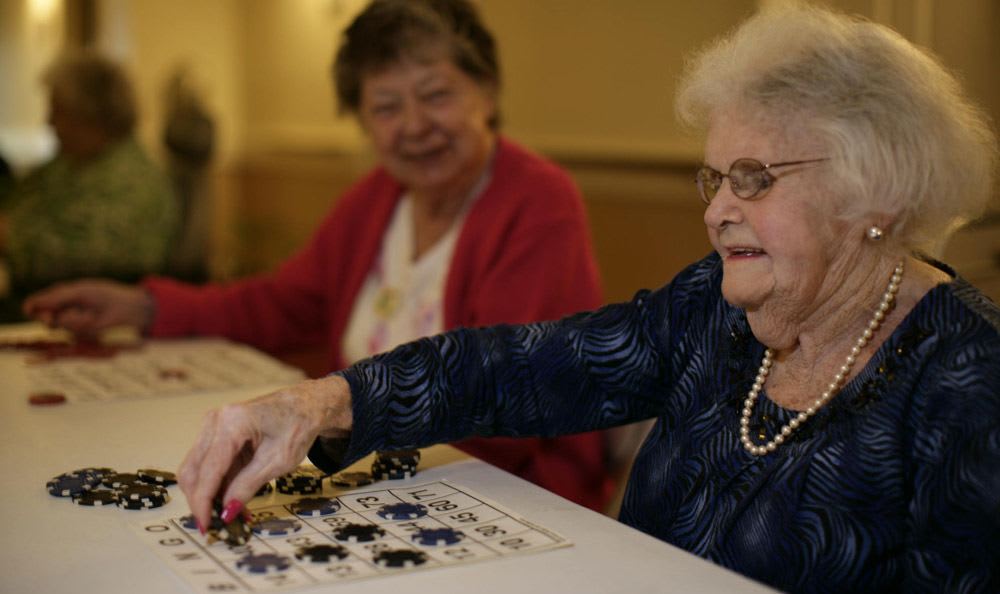 Enjoy every moment with your loved ones and play fun games at our senior living facility in Rock Hill