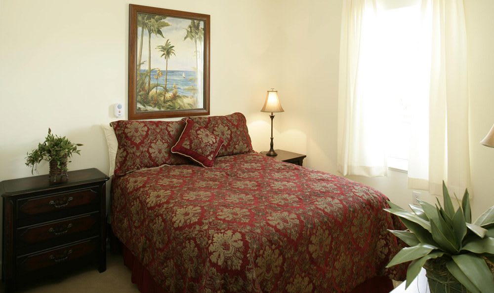 Our senior living facility bedroom in Vero Beach