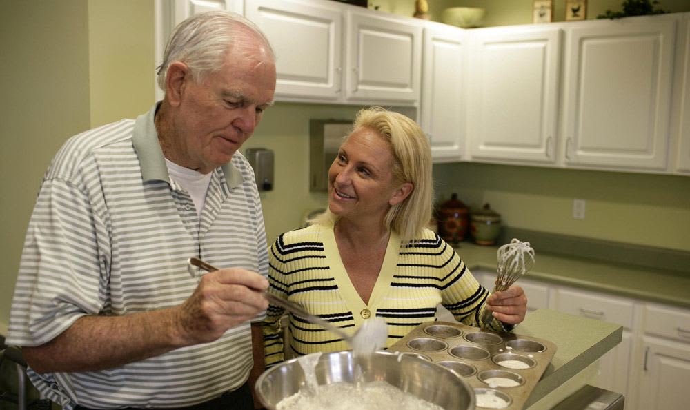 Cook with our wonderful staff at our senior living facility in Vero Beach