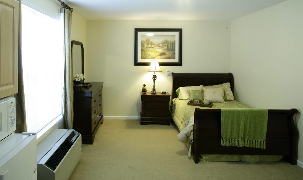 Our senior living facility bedroom in Gainesville