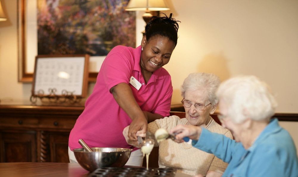 Cook with our wonderful staff at our senior living facility in Sterling Heights