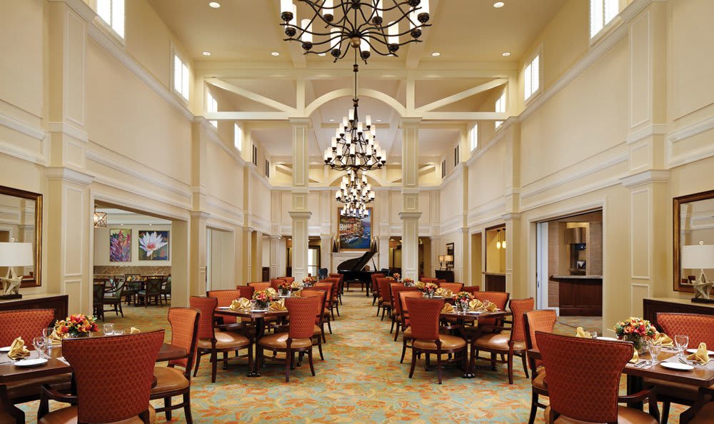 Dine in our amazing Lady Lake senior living hall