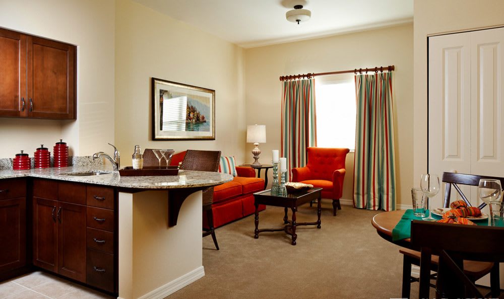 Our Lady Lake senior living facility personal room