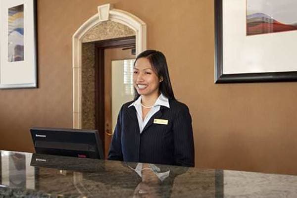 Ready to help you at our friendly front desk here at Conservatory At Keller Town Center.