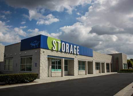 The main office building at Dale Street Self Storage in Buena Park, California. 