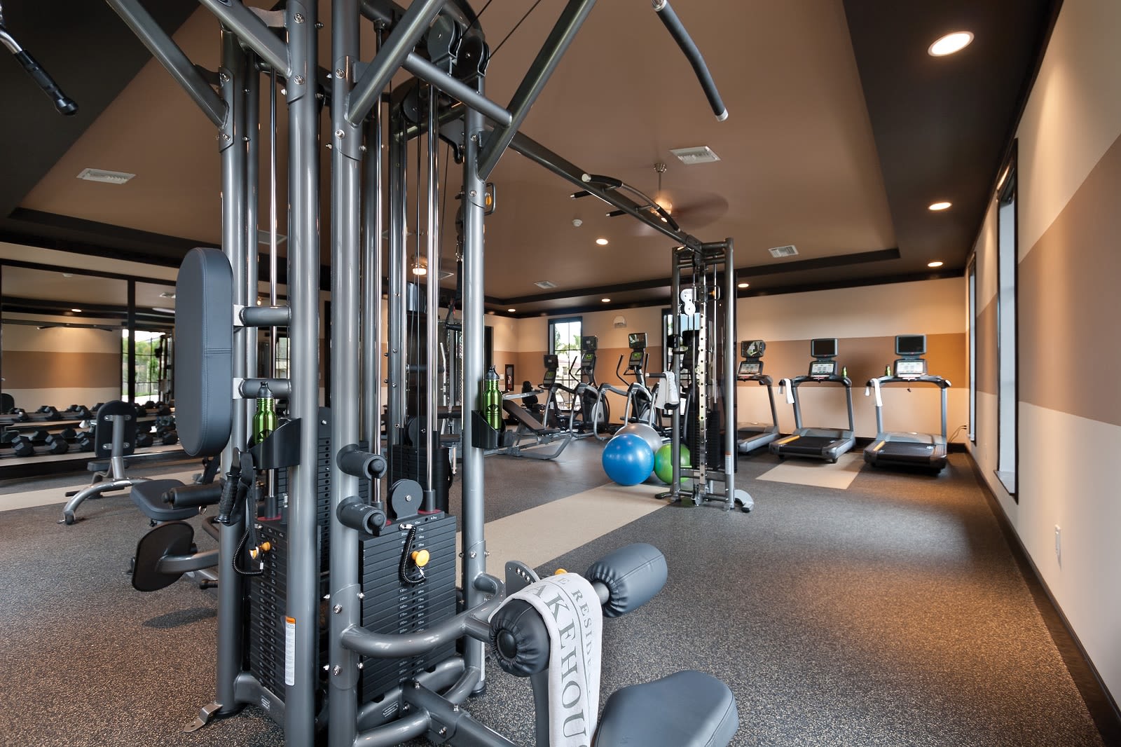 State-of-the-art fitness center at The Residences at Lakehouse in Miami Lakes, Florida