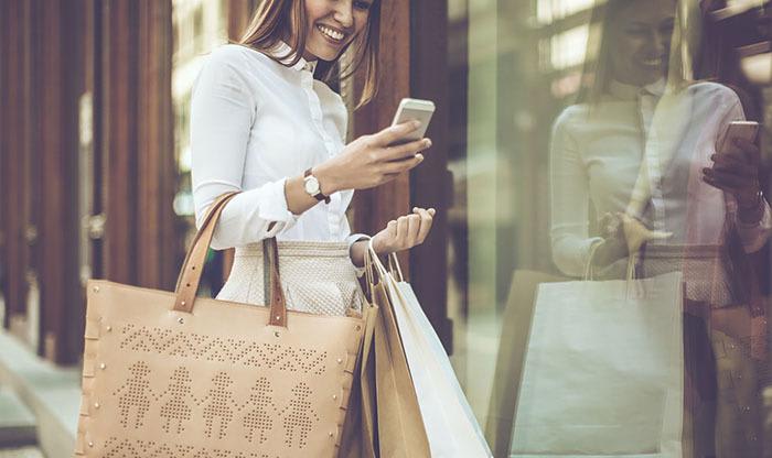 Woman shopping