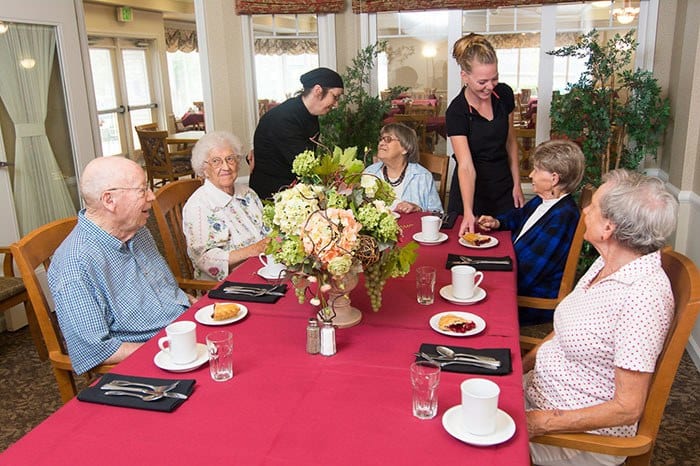 Healthy meals at La Conner Retirement Inn in La Conner, WA