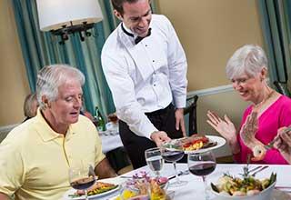 Richmond senior living dinner.