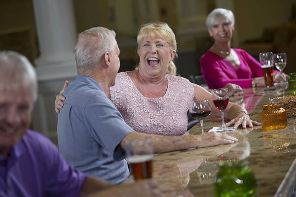 Social gathering at Discovery Village At The Forum - Independent Living