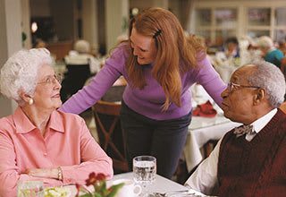 Dining experiences for seniors with concierge service