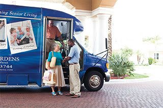 Palm Beach Gardens senior living transportation options.