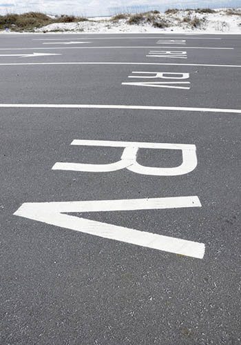 Store your RV in well maintained parking spaces at Tower RV Storage