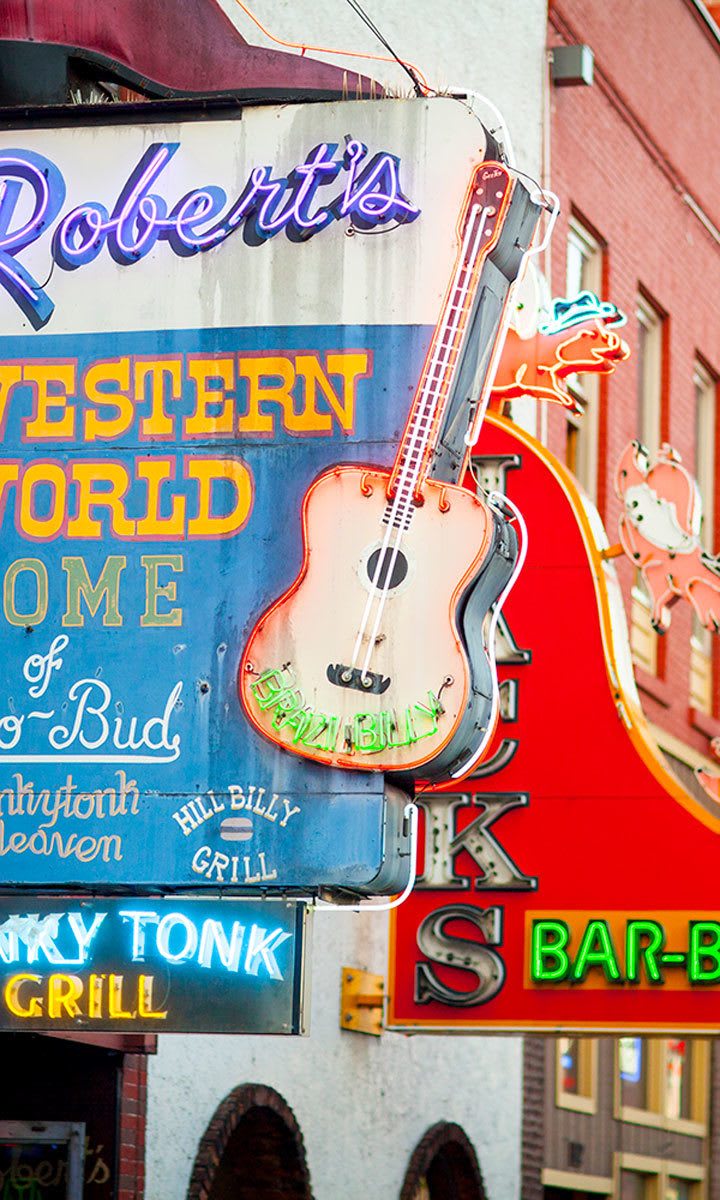 Signage in Nashville near West End Village