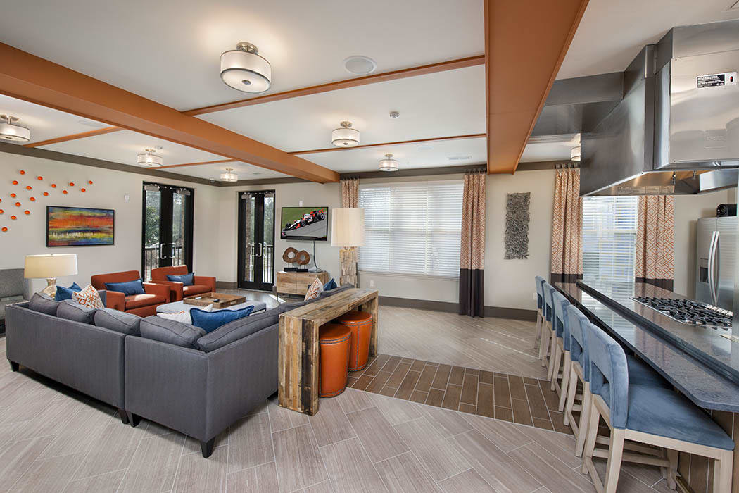 Bar area at Lane Parke Apartments in Mountain Brook