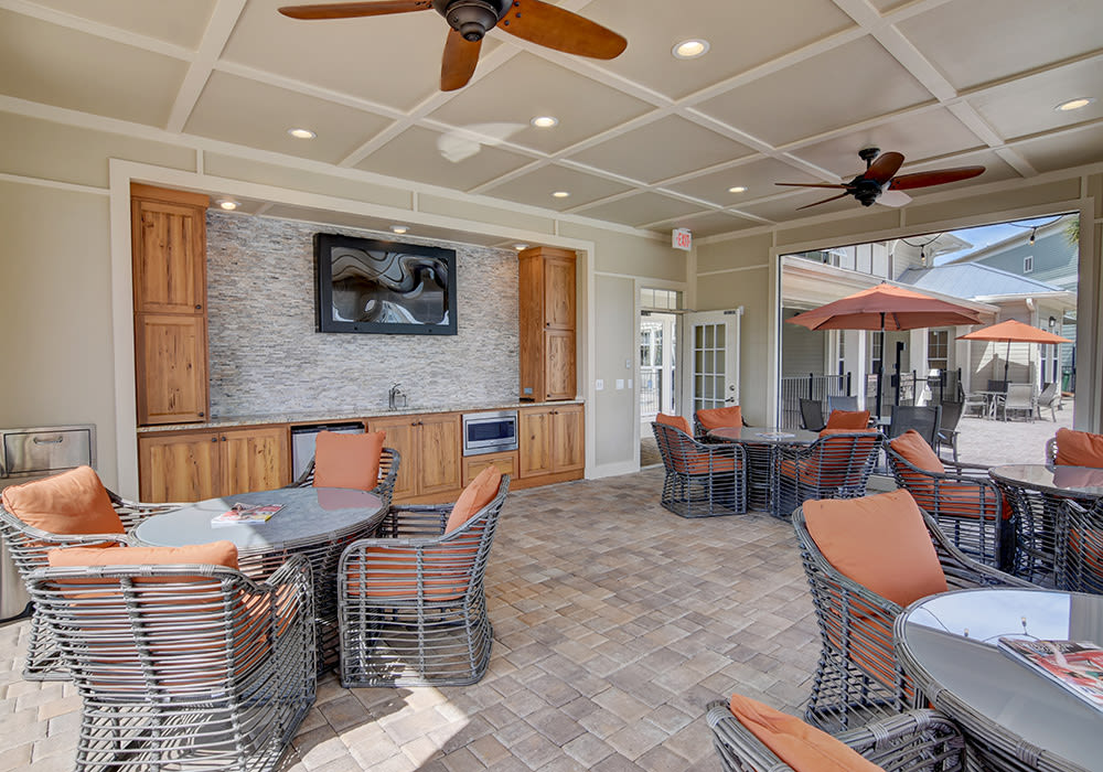 The Retreat at PCB clubhouse interior