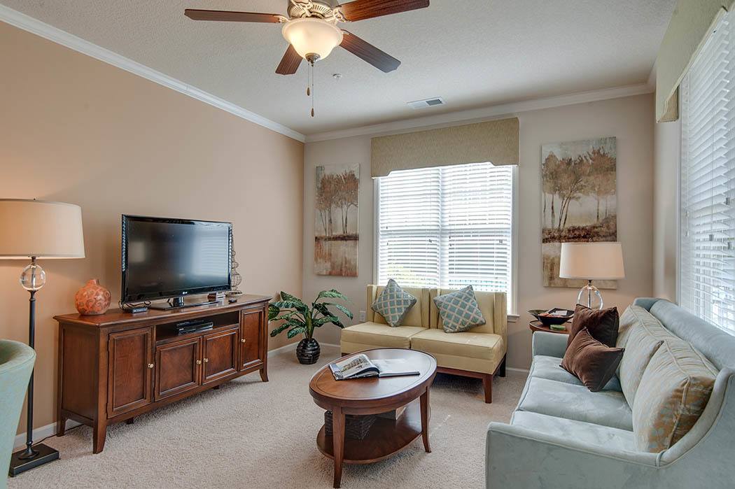 Living room at Legacy at Wakefield in Raleigh