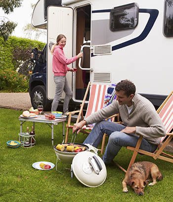 Family enjoying the RV life