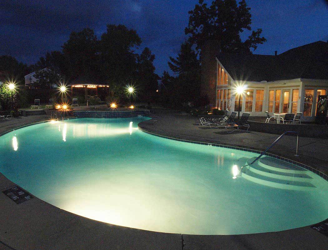 Swimming pool at Fox Chase Apartments