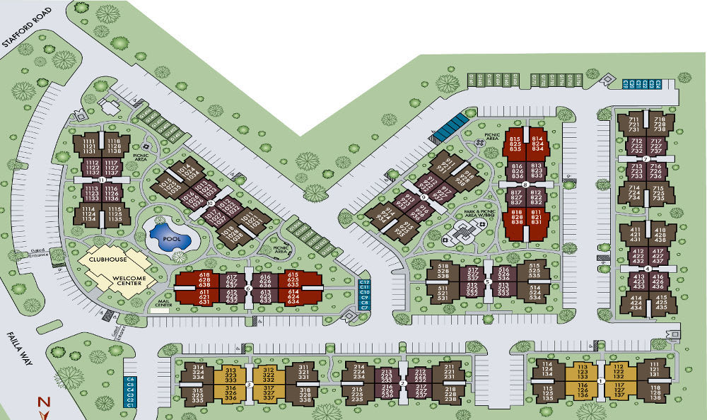 Site Map for Madison on the Meadow