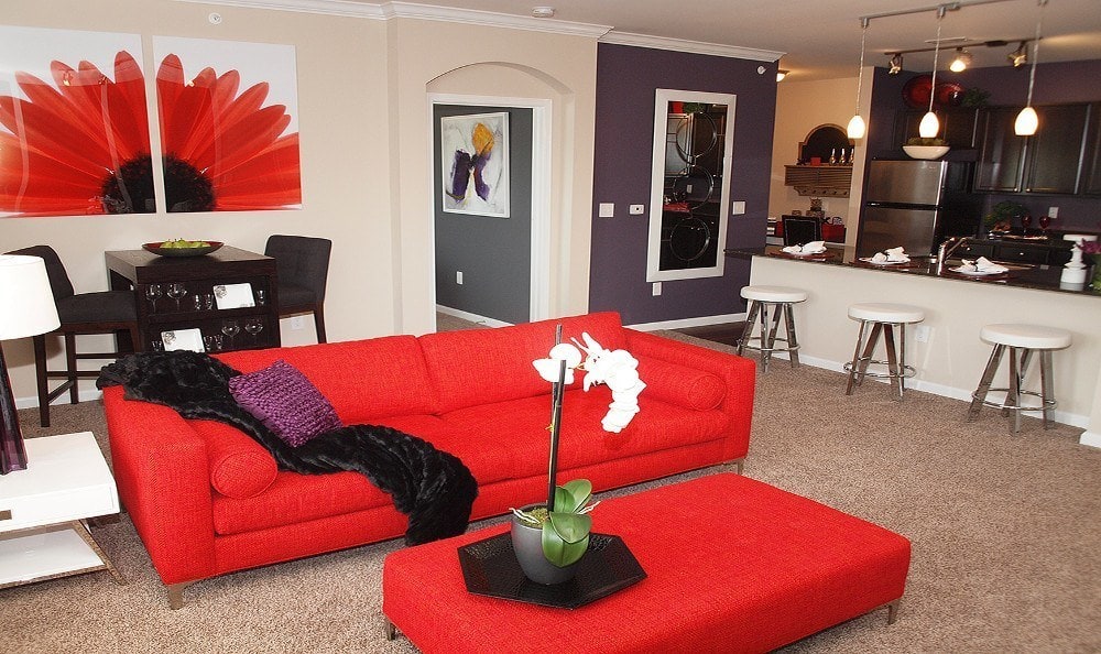 Living room at Meridian on Shelbyville