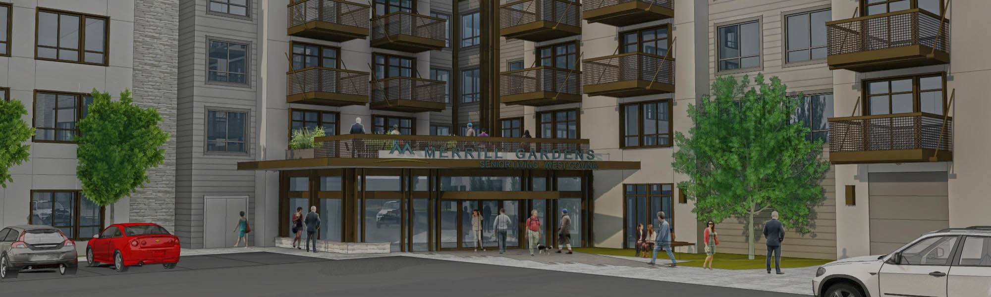 Front Entrance Rendering of Pillar Properties