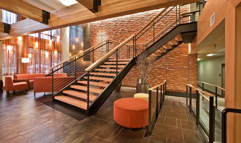 Stairs at The Lyric in Seattle, Washington