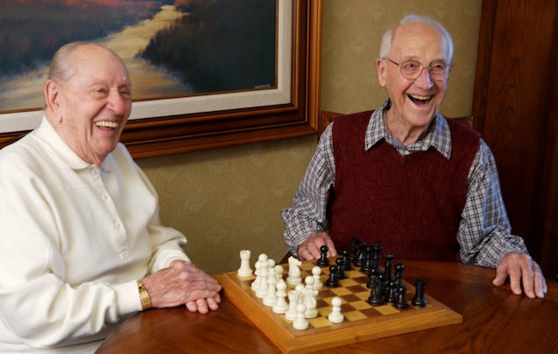 Senior friends enjoying life at Cypress Court