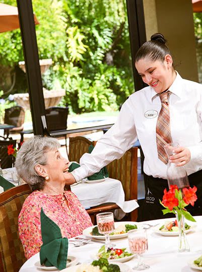 Living and care options for the senior living community in San Rafael