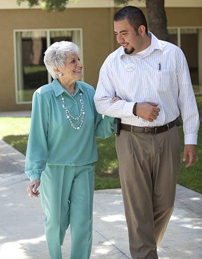 Living and care options for the senior living community in Anaheim