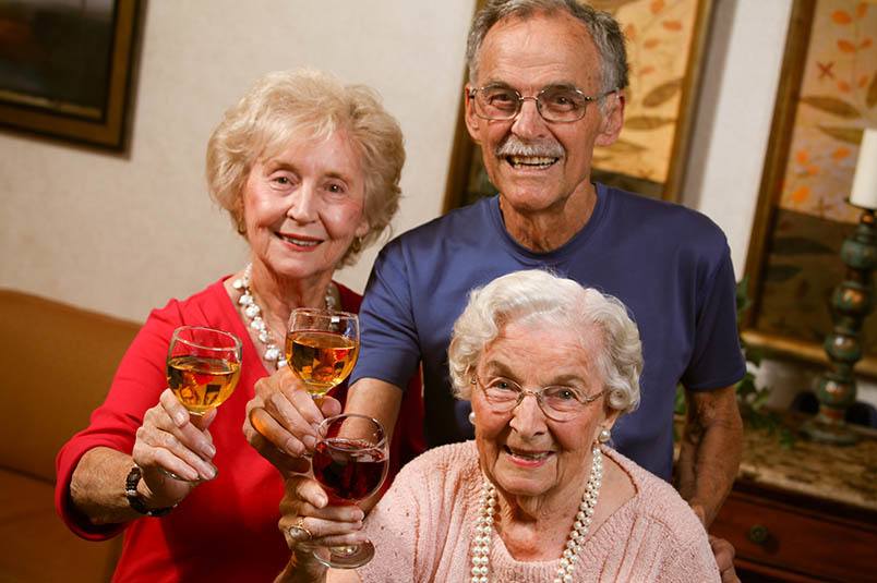Senior friends enjoying life at First Colonial Inn