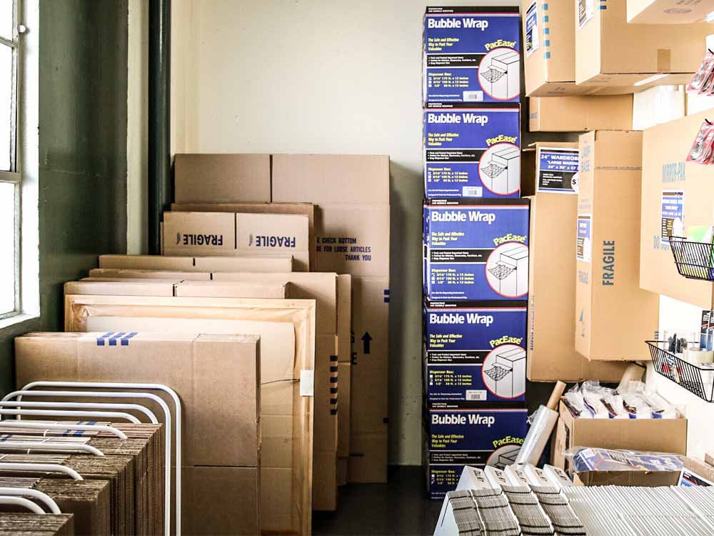 Packing supplies available at SoCal Self Storage in Sherman Oaks, California