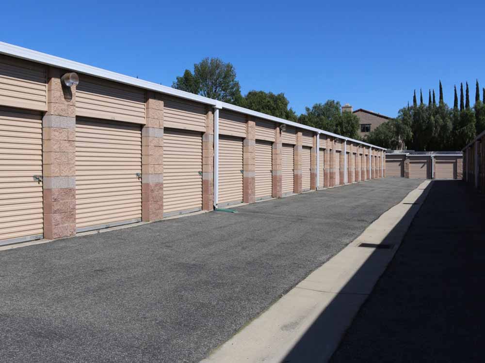 Drive up access at SoCal Self Storage in Simi Valley, California